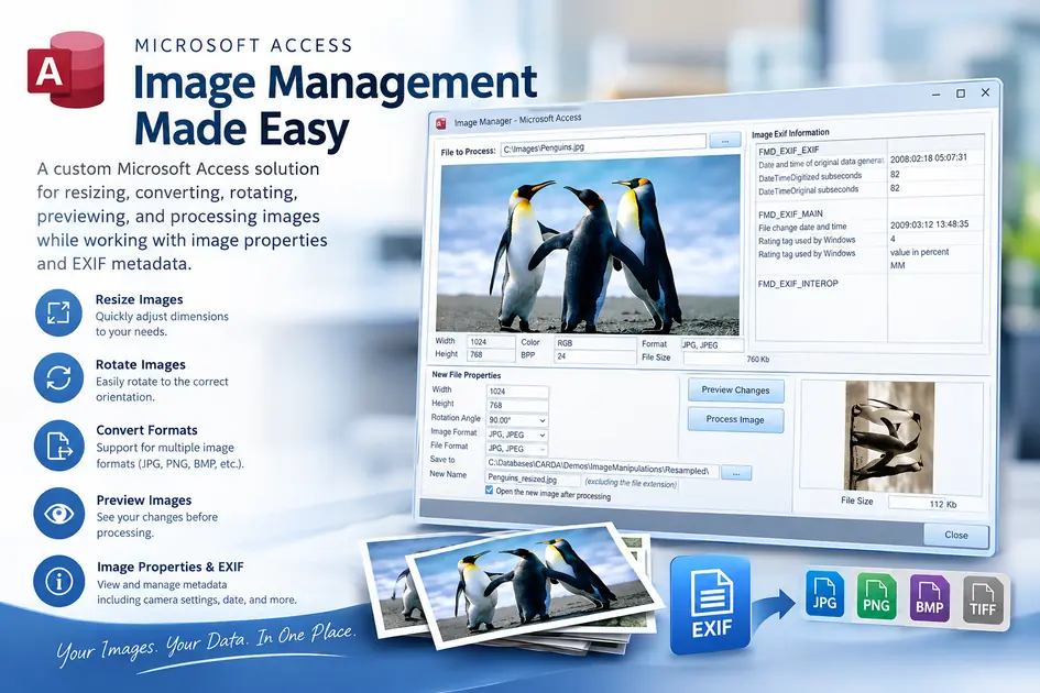 Outils de manipulation d’images Microsoft Access